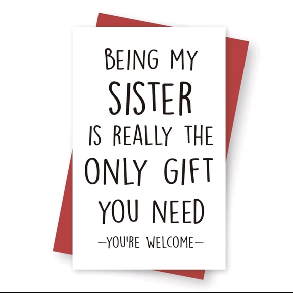 Accessories - Funny Sister Card